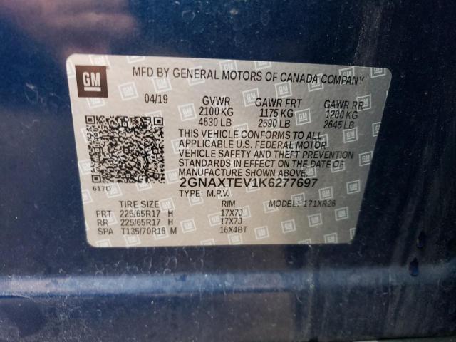 Photo 13 VIN: 2GNAXTEV1K6277697 - CHEVROLET EQUINOX LT 