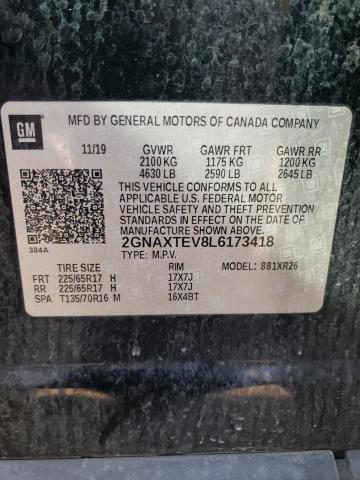 Photo 11 VIN: 2GNAXTEV8L6173418 - CHEVROLET EQUINOX LT 