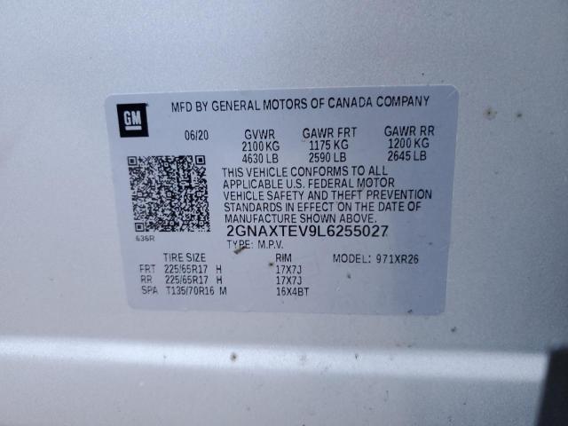 Photo 12 VIN: 2GNAXTEV9L6255027 - CHEVROLET EQUINOX LT 