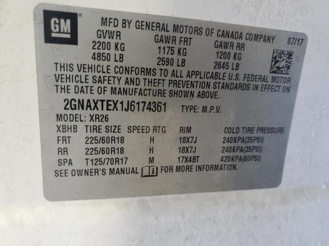 Photo 11 VIN: 2GNAXTEX1J6174361 - CHEVROLET EQUINOX 