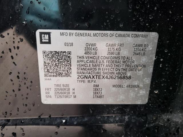 Photo 9 VIN: 2GNAXTEX4J6256858 - CHEVROLET EQUINOX LT 