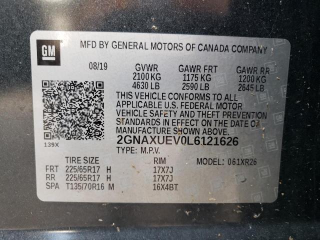 Photo 12 VIN: 2GNAXUEV0L6121626 - CHEVROLET EQUINOX LT 