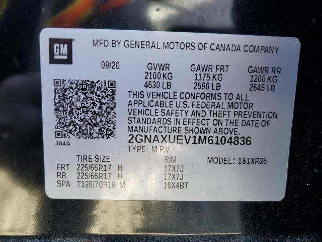 Photo 13 VIN: 2GNAXUEV1M6104836 - CHEVROLET EQUINOX 