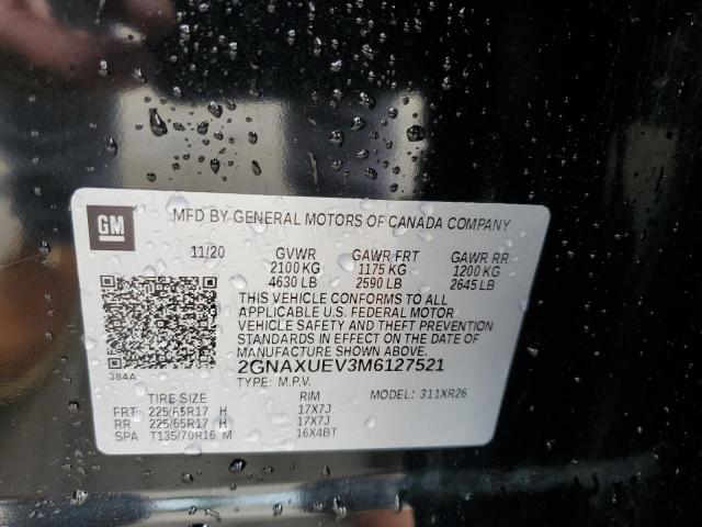 Photo 12 VIN: 2GNAXUEV3M6127521 - CHEVROLET EQUINOX LT 