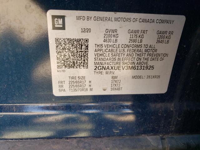 Photo 11 VIN: 2GNAXUEV3M6131925 - CHEVROLET EQUINOX 