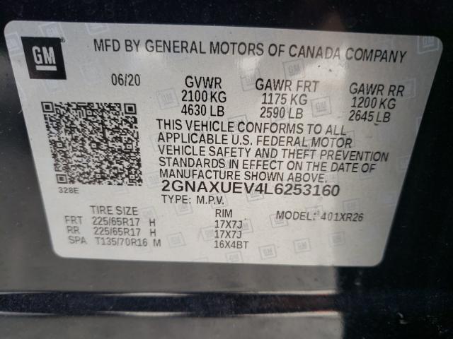 Photo 9 VIN: 2GNAXUEV4L6253160 - CHEVROLET EQUINOX LT 