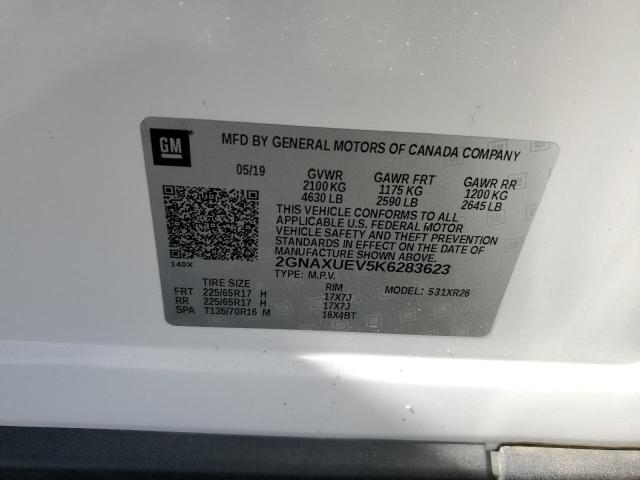 Photo 12 VIN: 2GNAXUEV5K6283623 - CHEVROLET EQUINOX LT 