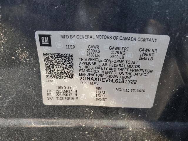 Photo 12 VIN: 2GNAXUEV5L6181322 - CHEVROLET EQUINOX LT 