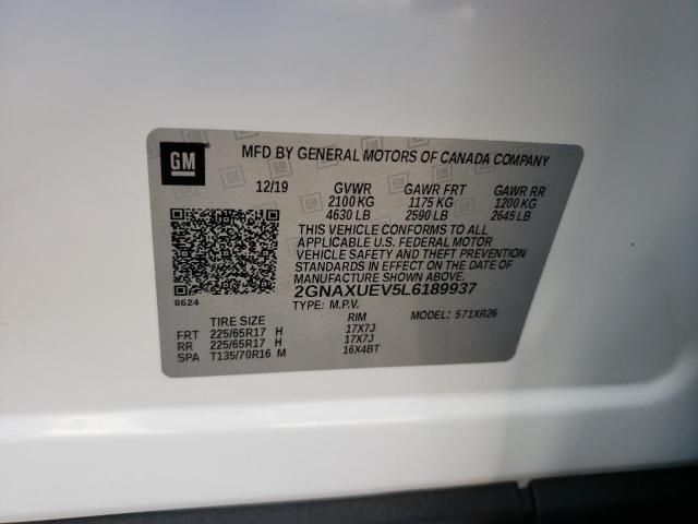 Photo 12 VIN: 2GNAXUEV5L6189937 - CHEVROLET EQUINOX LT 