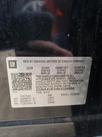 Photo 13 VIN: 2GNAXUEV6K6184955 - CHEVROLET EQUINOX LT 