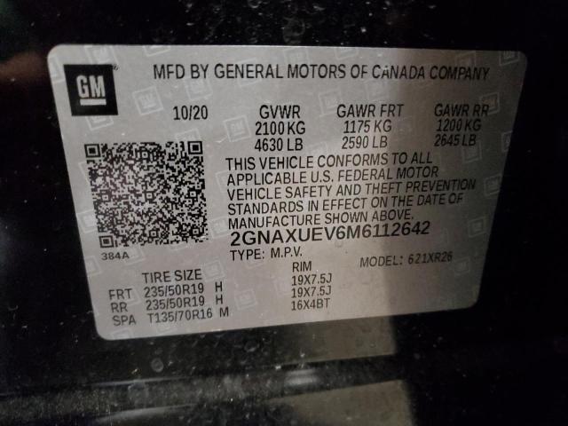 Photo 13 VIN: 2GNAXUEV6M6112642 - CHEVROLET EQUINOX LT 