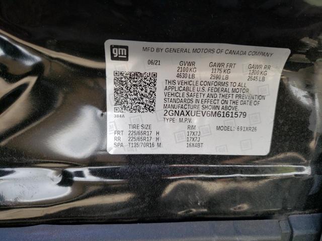 Photo 12 VIN: 2GNAXUEV6M6161579 - CHEVROLET EQUINOX 