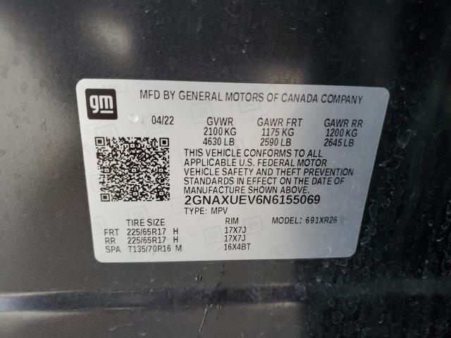 Photo 13 VIN: 2GNAXUEV6N6155069 - CHEVROLET EQUINOX LT 