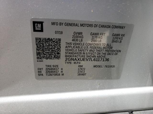 Photo 12 VIN: 2GNAXUEV7L6117136 - CHEVROLET EQUINOX 