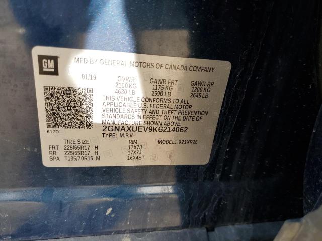 Photo 11 VIN: 2GNAXUEV9K6214062 - CHEVROLET EQUINOX 