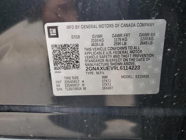 Photo 12 VIN: 2GNAXUEV9L6114223 - CHEVROLET EQUINOX 