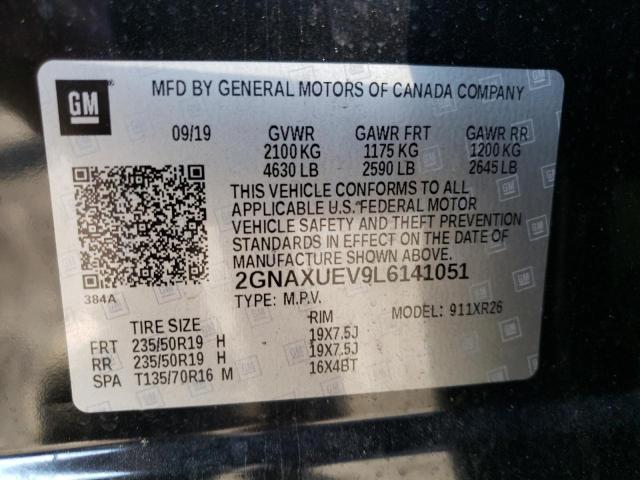 Photo 9 VIN: 2GNAXUEV9L6141051 - CHEVROLET EQUINOX LT 