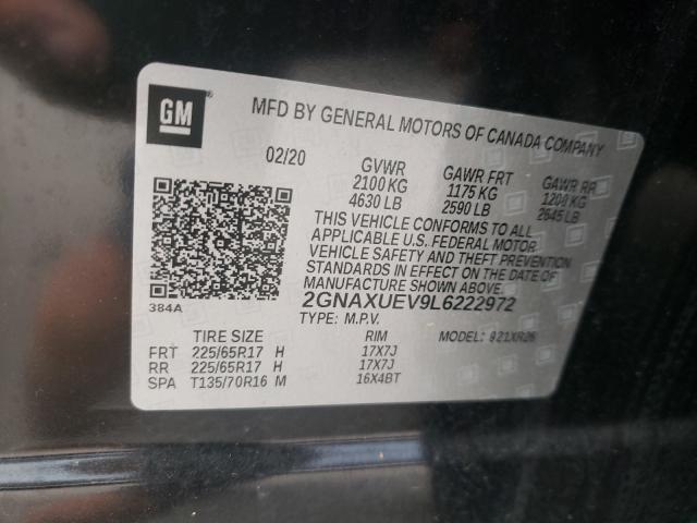 Photo 9 VIN: 2GNAXUEV9L6222972 - CHEVROLET EQUINOX LT 