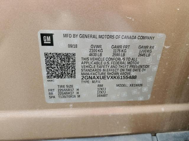 Photo 11 VIN: 2GNAXUEVXK6155488 - CHEVROLET EQUINOX 