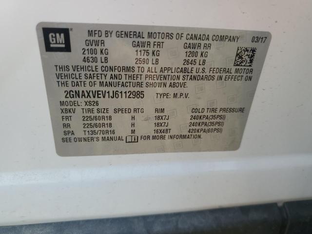 Photo 13 VIN: 2GNAXVEV1J6112985 - CHEVROLET EQUINOX PR 