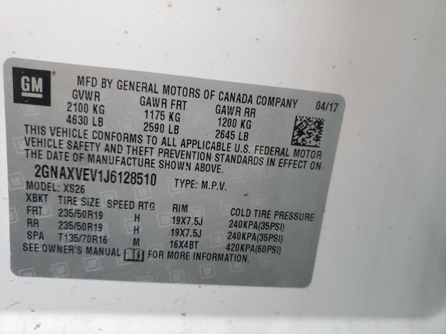 Photo 12 VIN: 2GNAXVEV1J6128510 - CHEVROLET EQUINOX PR 