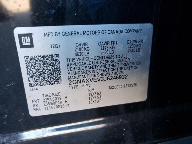 Photo 13 VIN: 2GNAXVEV3J6246932 - CHEVROLET EQUINOX PR 