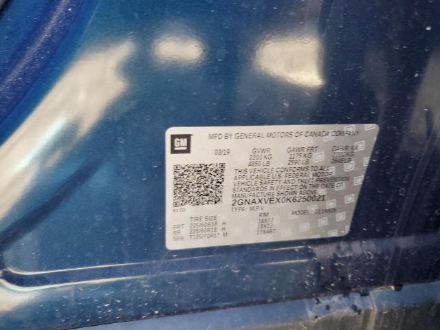 Photo 11 VIN: 2GNAXVEX0K6250021 - CHEVROLET EQUINOX 