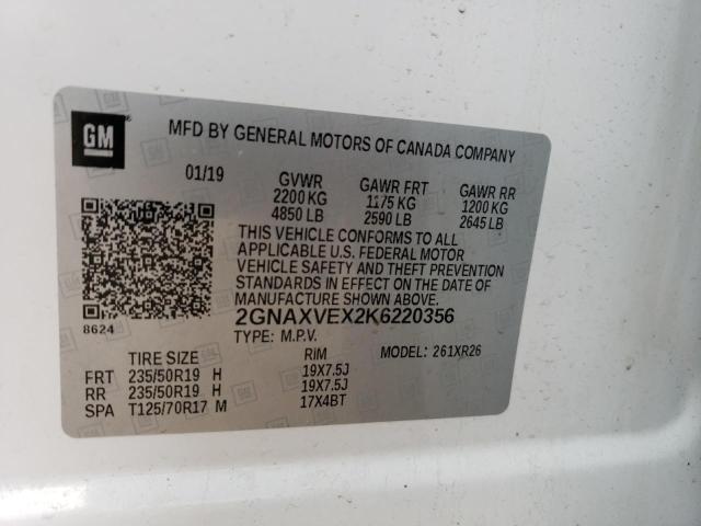 Photo 13 VIN: 2GNAXVEX2K6220356 - CHEVROLET EQUINOX 