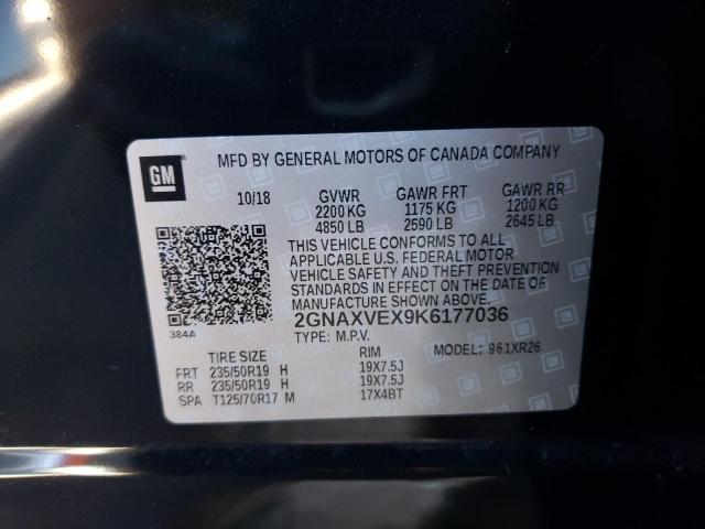 Photo 11 VIN: 2GNAXVEX9K6177036 - CHEVROLET EQUINOX 