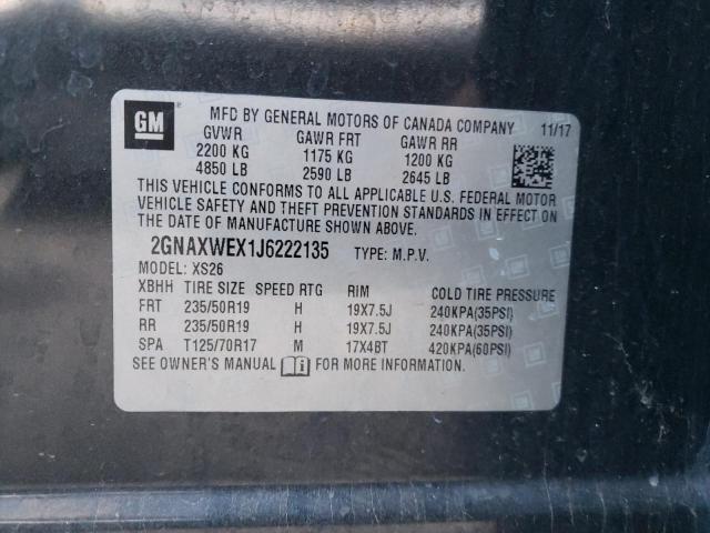 Photo 11 VIN: 2GNAXWEX1J6222135 - CHEVROLET EQUINOX 