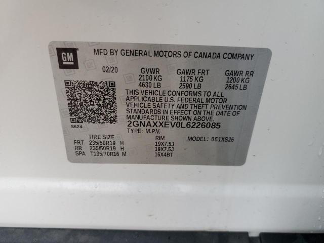 Photo 12 VIN: 2GNAXXEV0L6226085 - CHEVROLET EQUINOX 