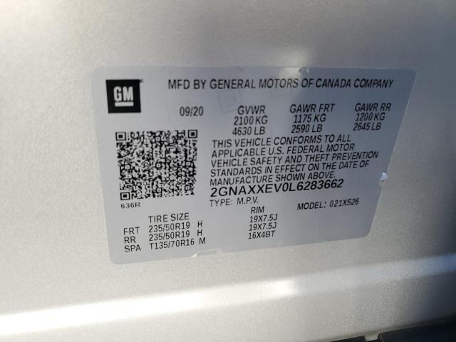 Photo 12 VIN: 2GNAXXEV0L6283662 - CHEVROLET EQUINOX 