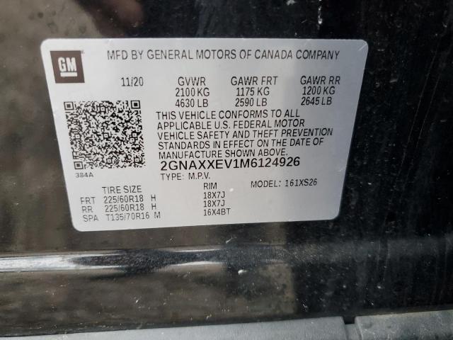 Photo 12 VIN: 2GNAXXEV1M6124926 - CHEVROLET EQUINOX PR 