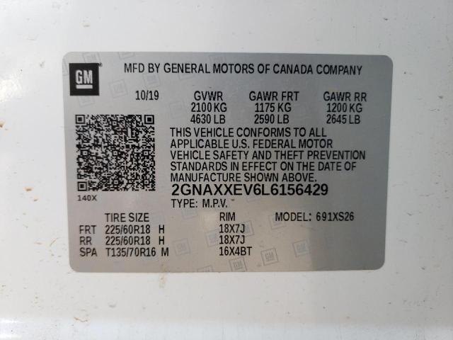 Photo 13 VIN: 2GNAXXEV6L6156429 - CHEVROLET EQUINOX PR 