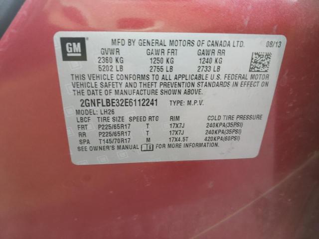 Photo 9 VIN: 2GNFLBE32E6112241 - CHEVROLET EQUINOX LT 