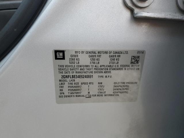 Photo 12 VIN: 2GNFLBE34E6240691 - CHEVROLET EQUINOX LT 