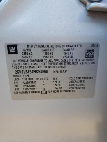 Photo 9 VIN: 2GNFLBE34E6287560 - CHEVROLET EQUINOX LT 