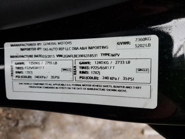 Photo 9 VIN: 2GNFLBE39F6318531 - CHEVROLET EQUINOX LT 