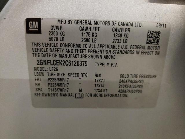 Photo 12 VIN: 2GNFLCEK2C6120379 - CHEVROLET EQUINOX 