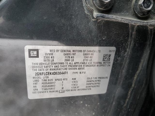 Photo 12 VIN: 2GNFLCEK4D6384401 - CHEVROLET EQUINOX 