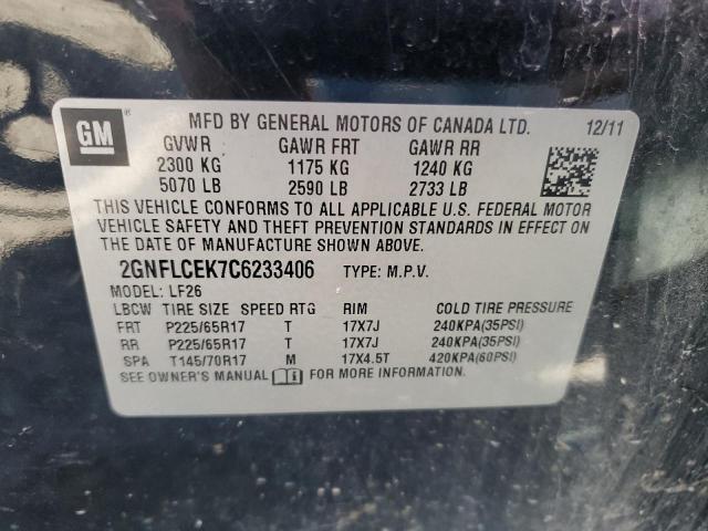 Photo 12 VIN: 2GNFLCEK7C6233406 - CHEVROLET EQUINOX LS 