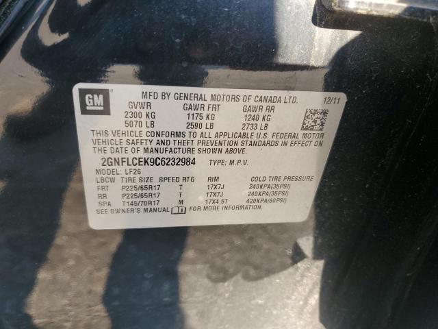 Photo 12 VIN: 2GNFLCEK9C6232984 - CHEVROLET EQUINOX LS 