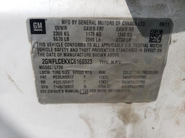 Photo 12 VIN: 2GNFLCEKXC6160323 - CHEVROLET EQUINOX LS 