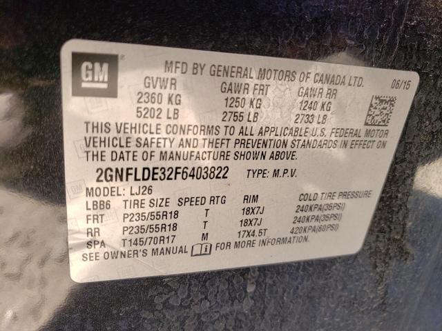 Photo 13 VIN: 2GNFLDE32F6403822 - CHEVROLET EQUINOX LT 