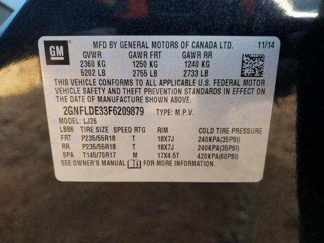 Photo 11 VIN: 2GNFLDE33F6209879 - CHEVROLET EQUINOX 