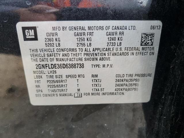 Photo 12 VIN: 2GNFLDE36D6388738 - CHEVROLET EQUINOX 