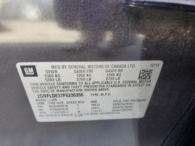 Photo 11 VIN: 2GNFLDE37F6236356 - CHEVROLET EQUINOX 