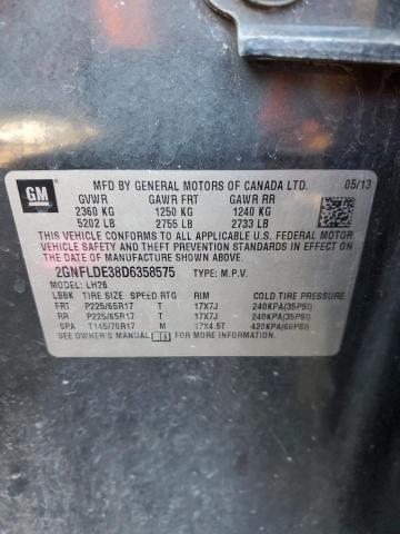 Photo 11 VIN: 2GNFLDE38D6358575 - CHEVROLET EQUINOX LT 