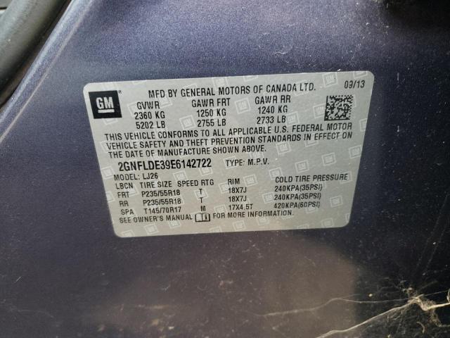 Photo 12 VIN: 2GNFLDE39E6142722 - CHEVROLET EQUINOX LT 