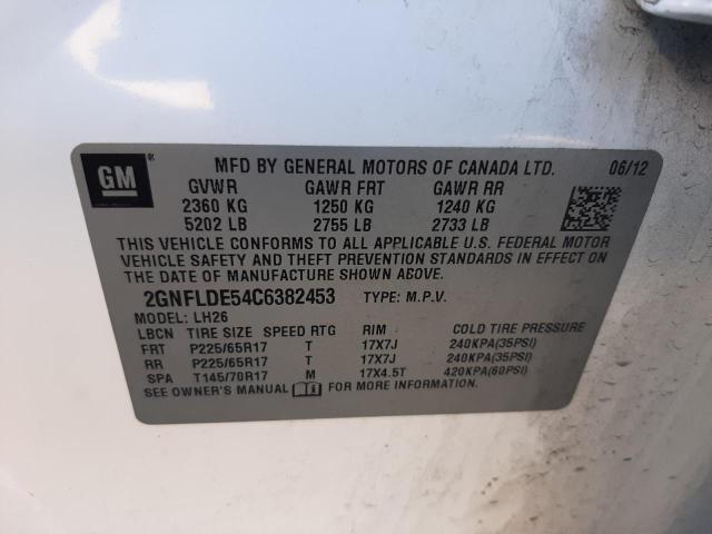 Photo 12 VIN: 2GNFLDE54C6382453 - CHEVROLET EQUINOX 